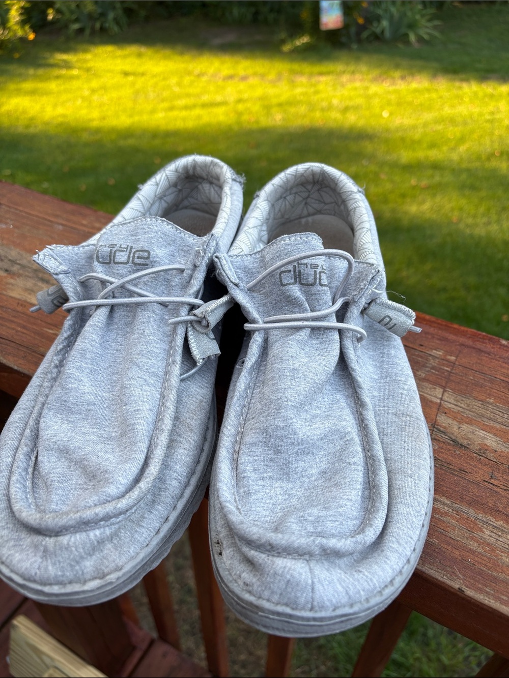 Hey Dude Light Gray Slip-On Loafers